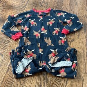 Cozy Moose Print Kids Pajamas